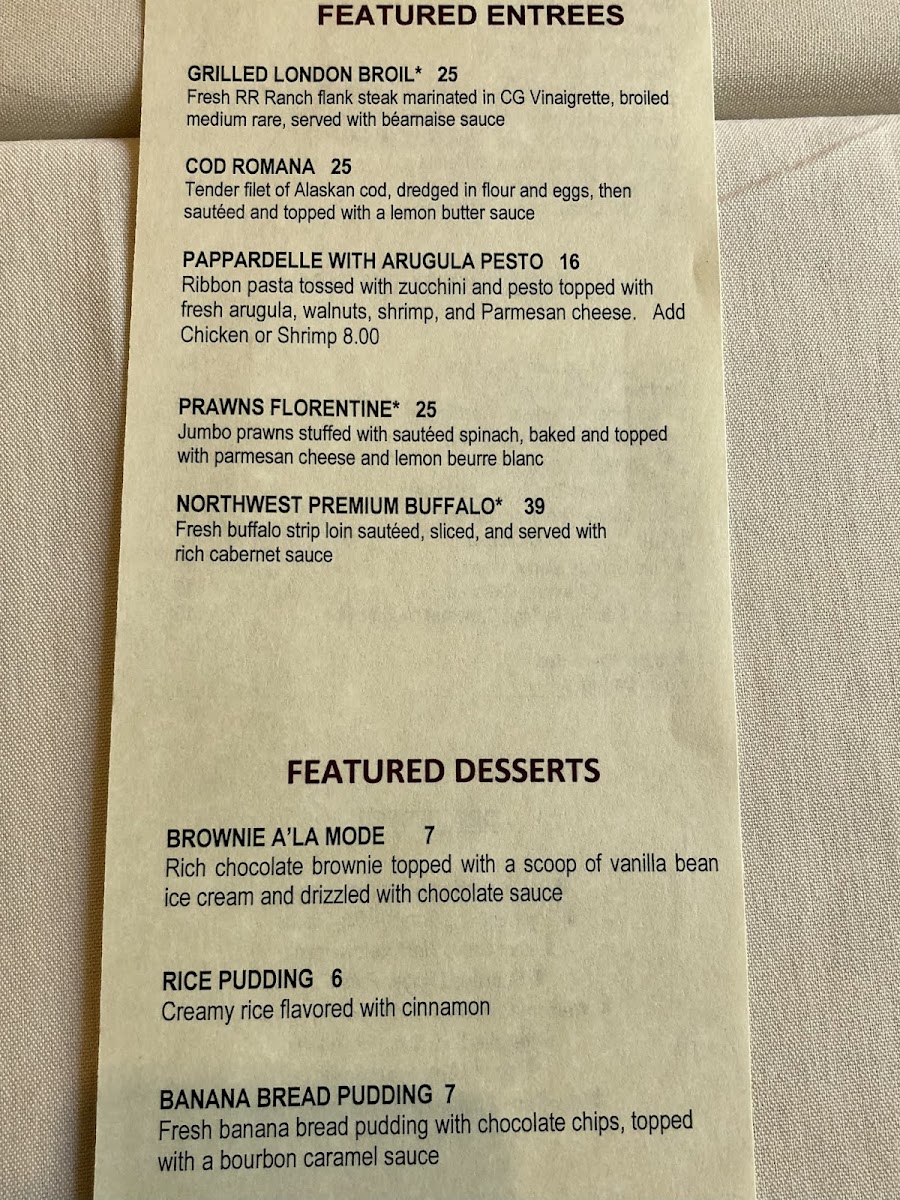 Cottonwood Grille Menu - Image 6